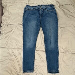 Indigo Blue Skinny Jeans with Stretch